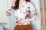 Blusa Cassia - Branco Floral